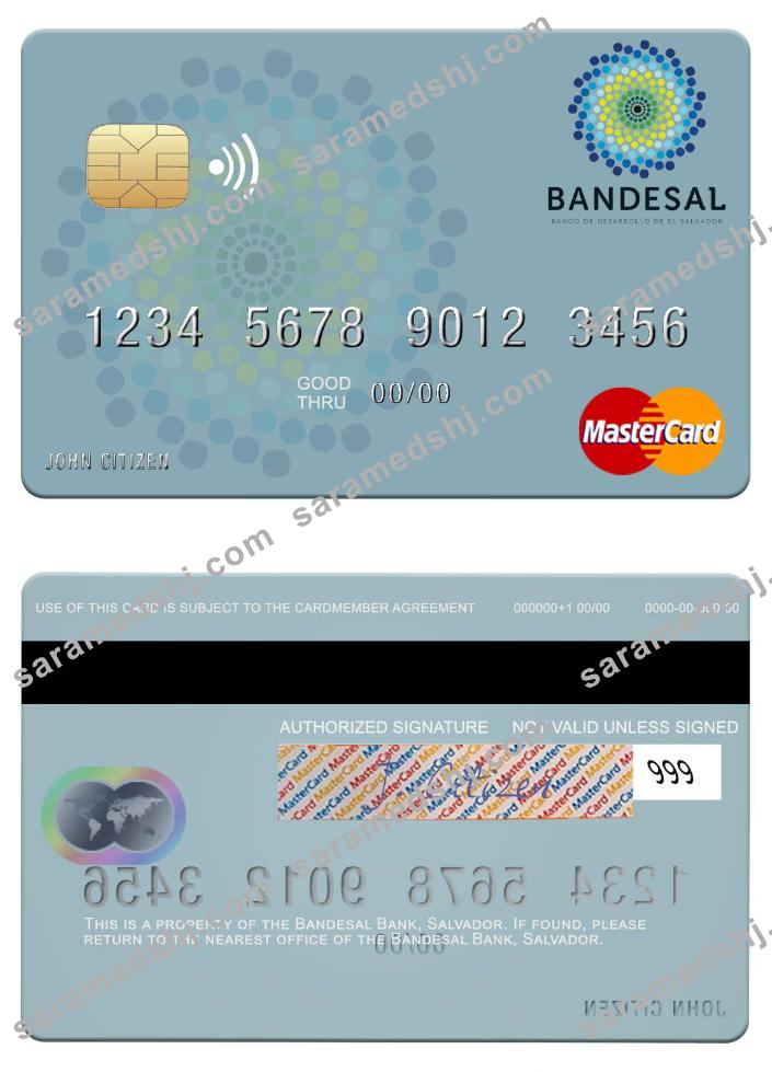 Salvador Bandesal Bank mastercard